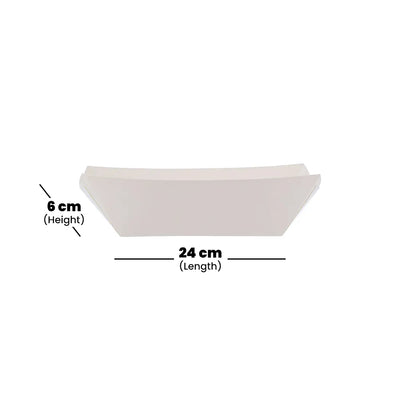 hotpack white boat paper tray large 17 x 10 x 6 cm 600 pcs