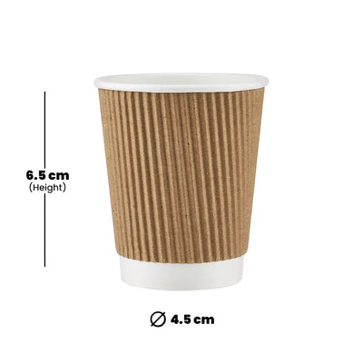 hotpack ripple paper cup 119 ml 1000 pcs