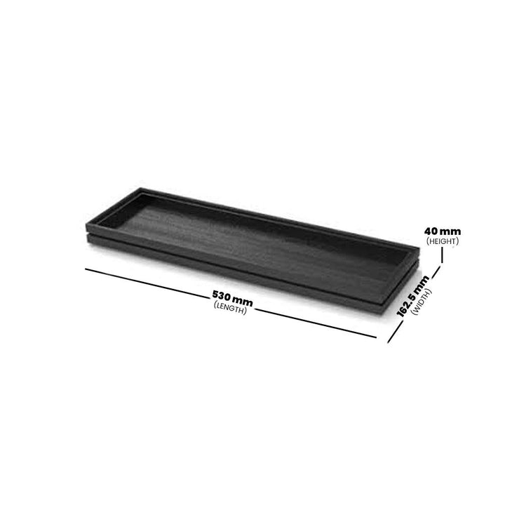 wundermaxx display tray black gn 2 4 h 40 mm