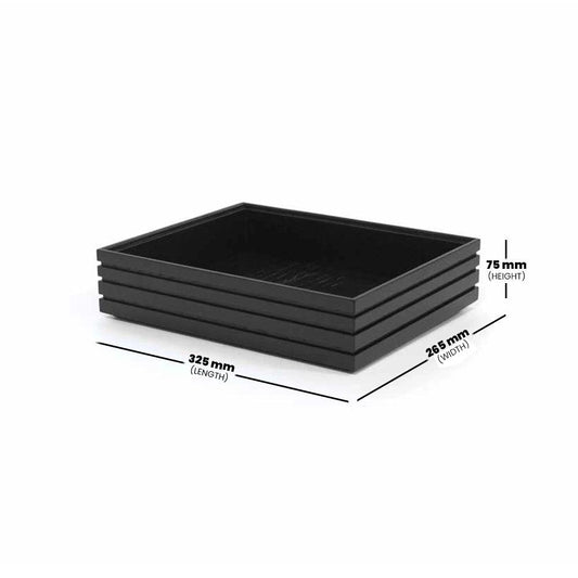 wundermaxx display tray black gn 1 2 h75mm