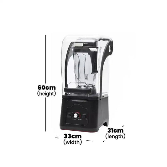 THS 1280 ABS Electric 1680W Blender With Soundproof Jar Enclosure 2.5 L - HorecaStore