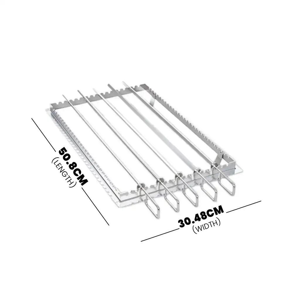 Rational 60.72.414 Full Size Grill/Tandoori Frame/ Skewer Set, 30.48 X 50.8 cm - HorecaStore