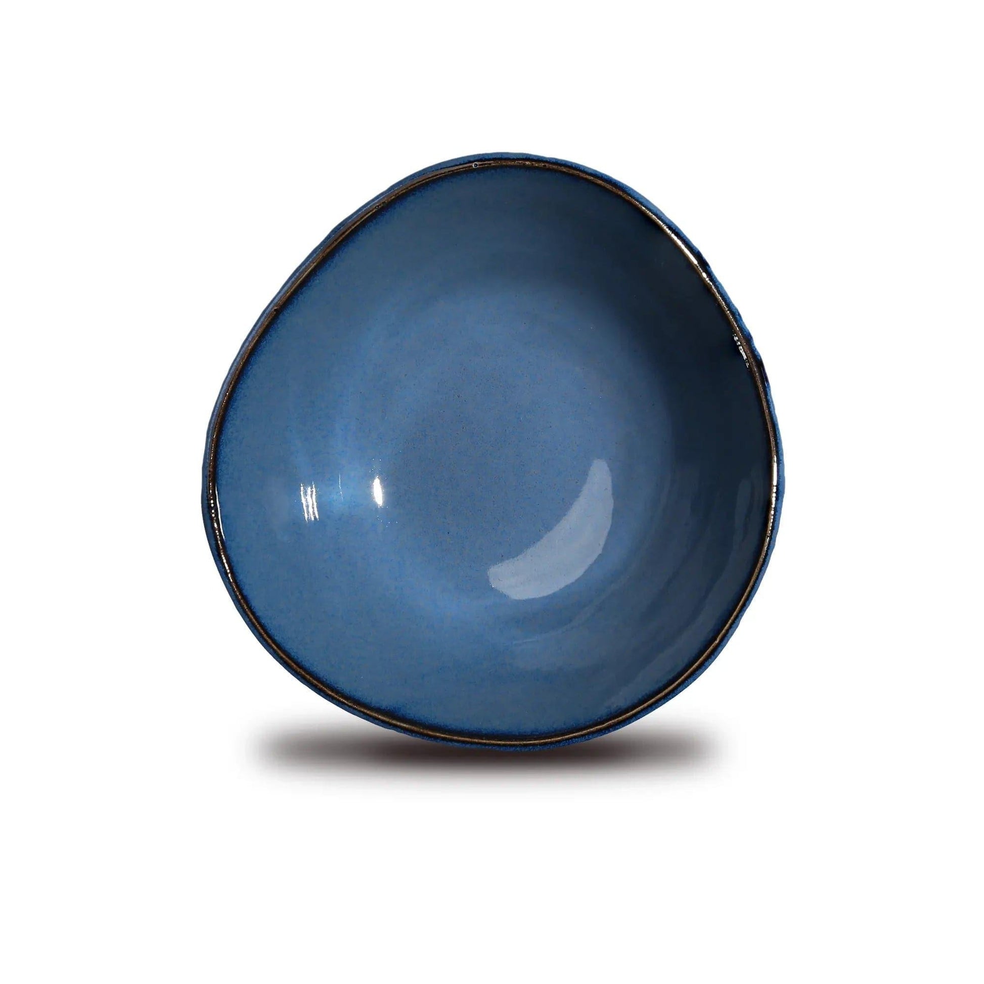 Don Bellini Craftstone 8.75"/23cm Blue Round Porcelain Bowl - HorecaStore