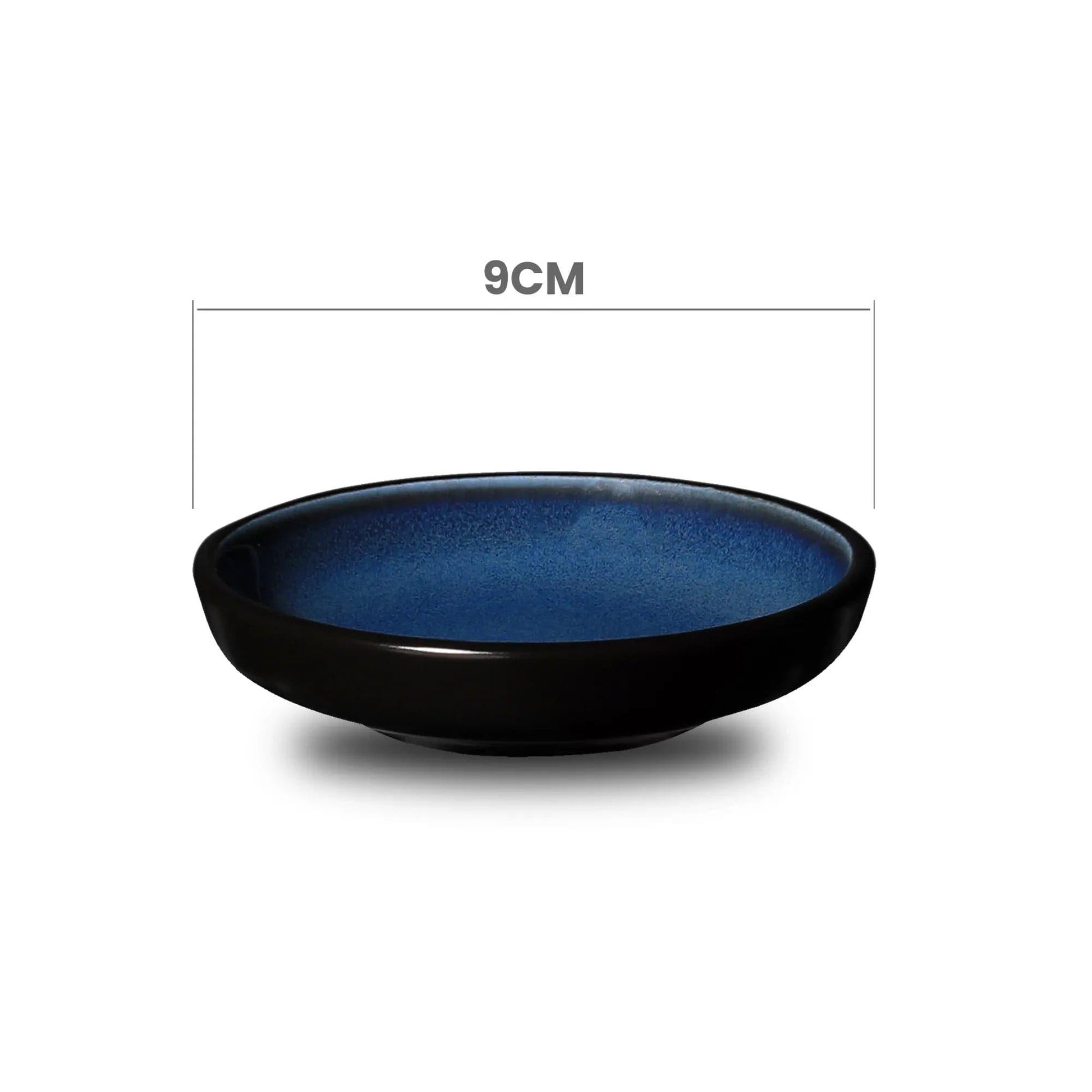 Don Bellini Mirage 3.5"/9cm Black Round Porcelain Sauce Dish - HorecaStore