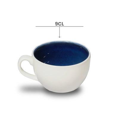 Don Bellini Mirage 3oz/9cl White Round Porcelain Cup - HorecaStore