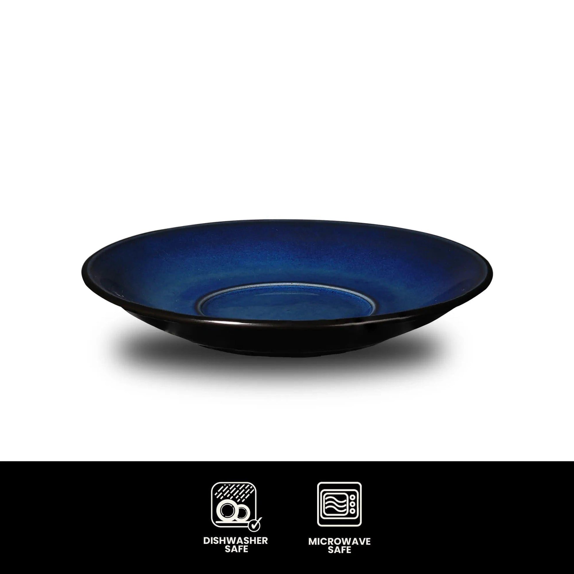 Don Bellini Mirage 4.75"/12cm Black Round Porcelain Saucer - HorecaStore