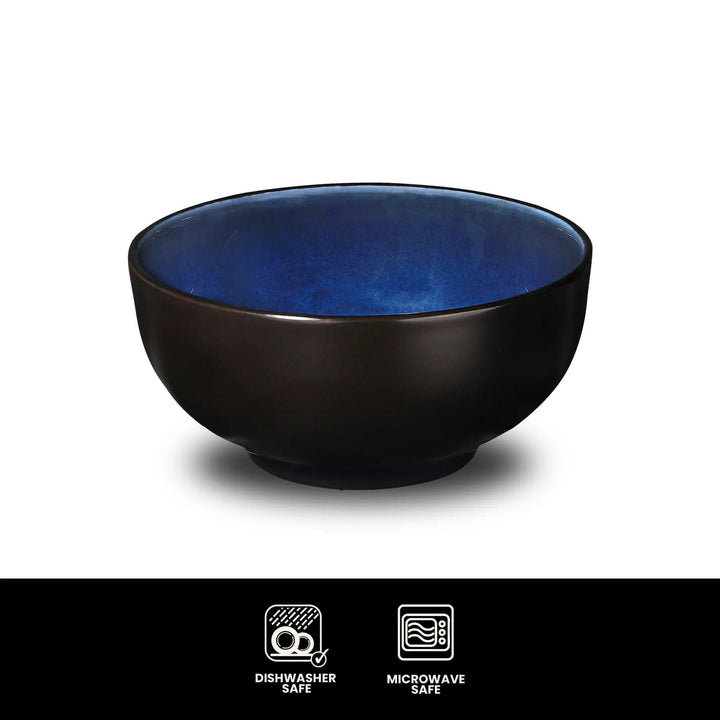 Don Bellini Mirage 5.7"/14.5cm Black Round Porcelain Bowl - HorecaStore