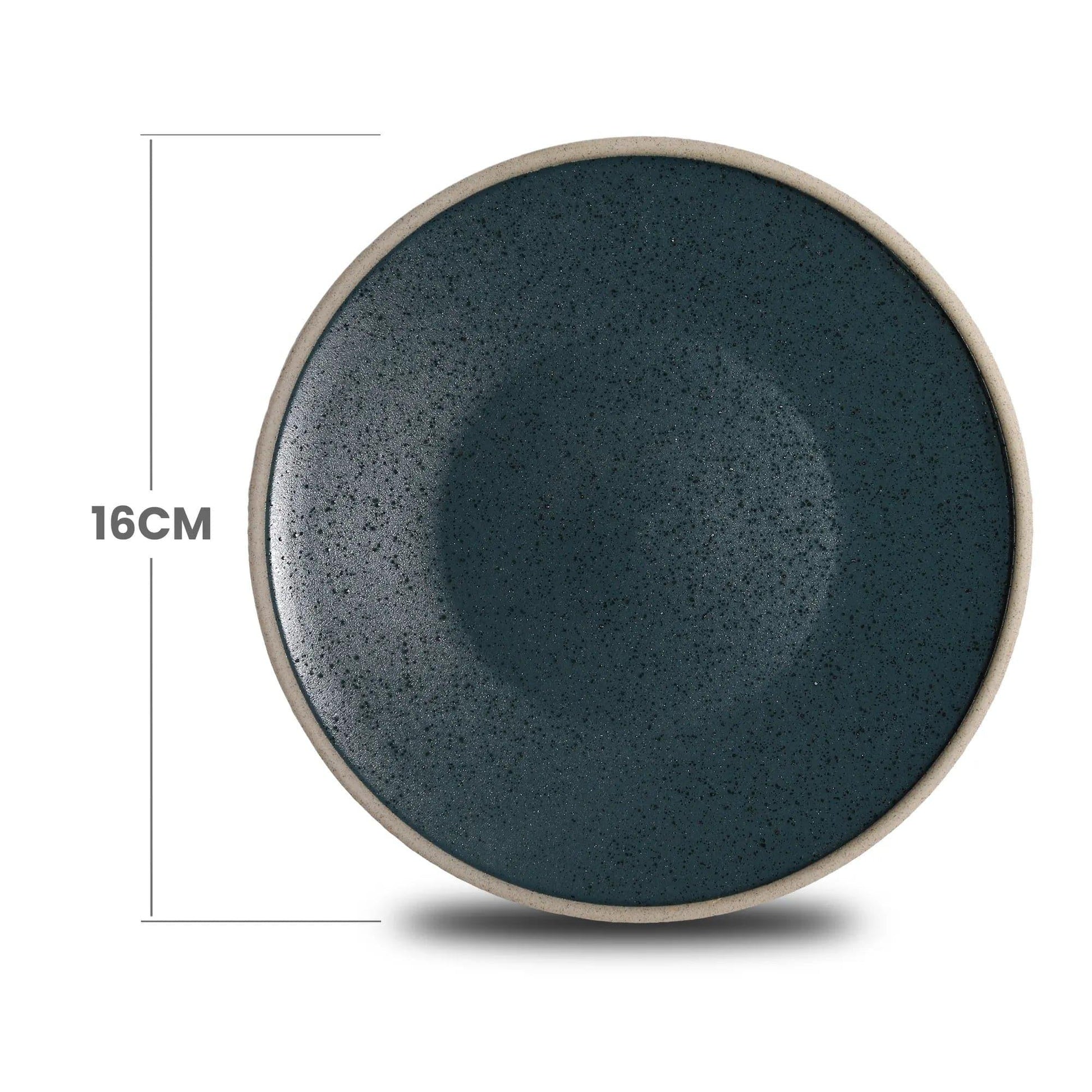 Don Bellini Night & Day 6"/16cm Midnight Blue Round Porcelain Plate - HorecaStore