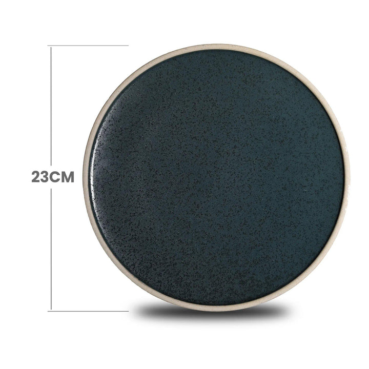 Don Bellini Night & Day 9"/23cm Midnight Blue Round Porcelain Deep Plate - HorecaStore