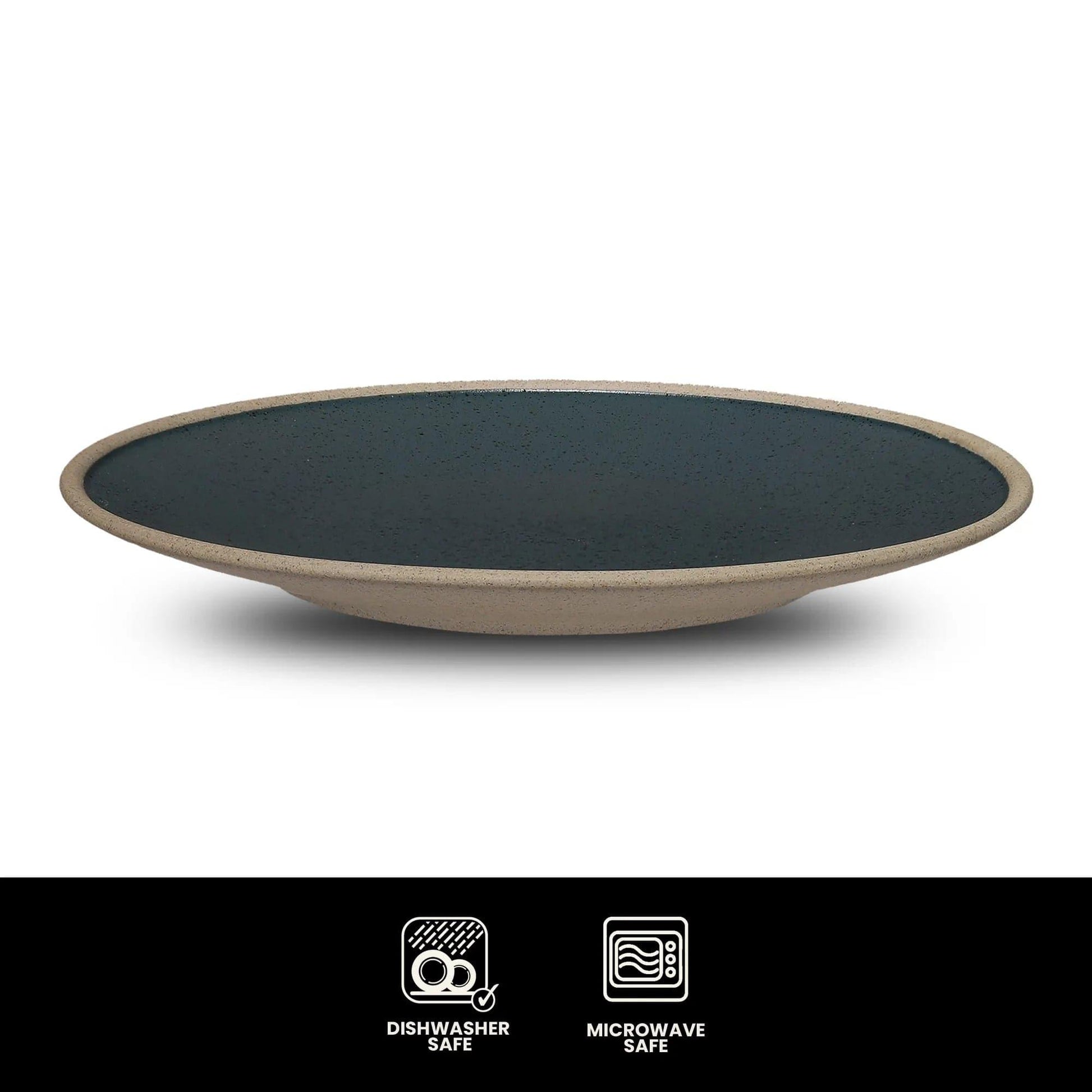 Don Bellini Night & Day 11.5"/30cm Midnight Blue Round Porcelain Plate - HorecaStore