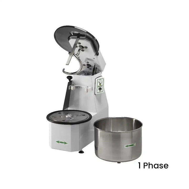 Fimar Stainless Steel Electric 1500W IM38CNS235M Spiral Kneader Dough Mixer With Liftable Head, And Removable 42L Bowl 1 Phase, 80 X 48 X 73 cm   HorecaStore