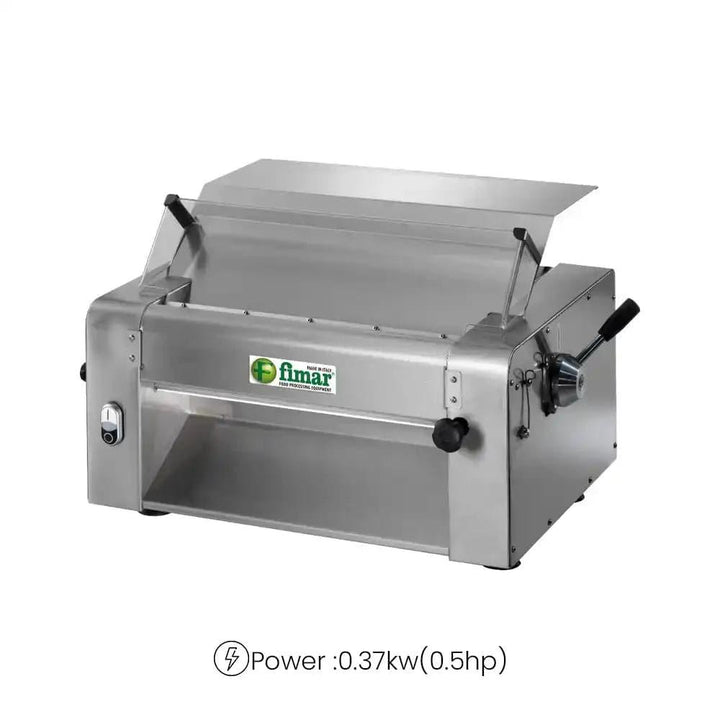 Fimar Stainless Steel Electric 370W SFSI32023050TM Pasta And Pizza Dough Roller Machine 1 Phase, 58 X 48 X 40 cm   HorecaStore