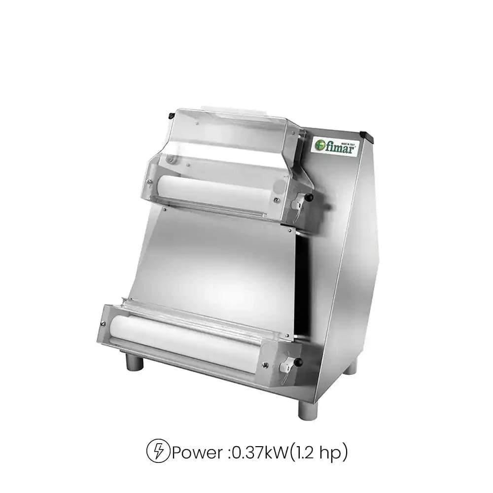 Fimar Stainless Steel Electric 370W STFI42N235M Pizza Dough Roller Machine 1 Phase, 59 X 51 X 76 cm   HorecaStore