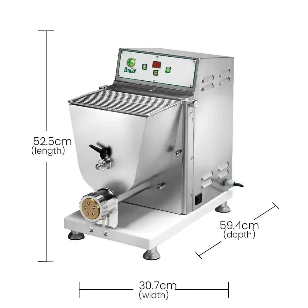 Fimar Stainless Steel Electric 750W PF40E235M, 3.5kg Pasta Making and Processing Machine 1 Phase, 31 X 59 X 53 cm   HorecaStore