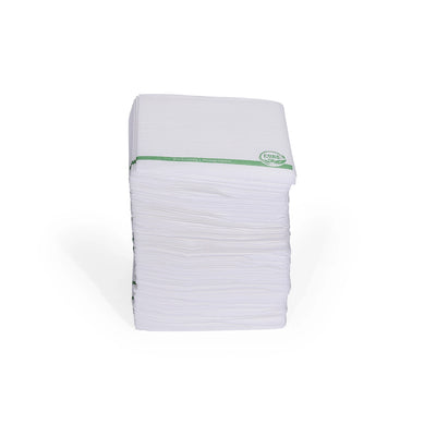 Free Plastik Disposable Napkin White 40x40cm with Logo Pack of 1000 pcs