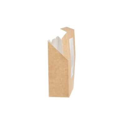 Free Plastik FPD1022 Paper Half Wrap Box With Window 250pcs, 14 X 9 X 5 cm
