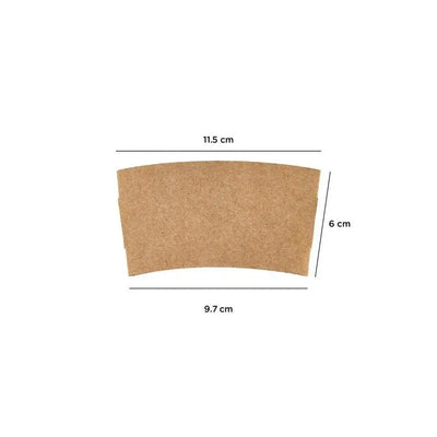 Free Plastik FPD1034 Sleeves For 8 oz Paper Cups 1000pcs, Ø6 X H7 cm