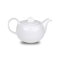 Furtino England Finesse 33oz/100cl White Round Porcelain Tea Pot