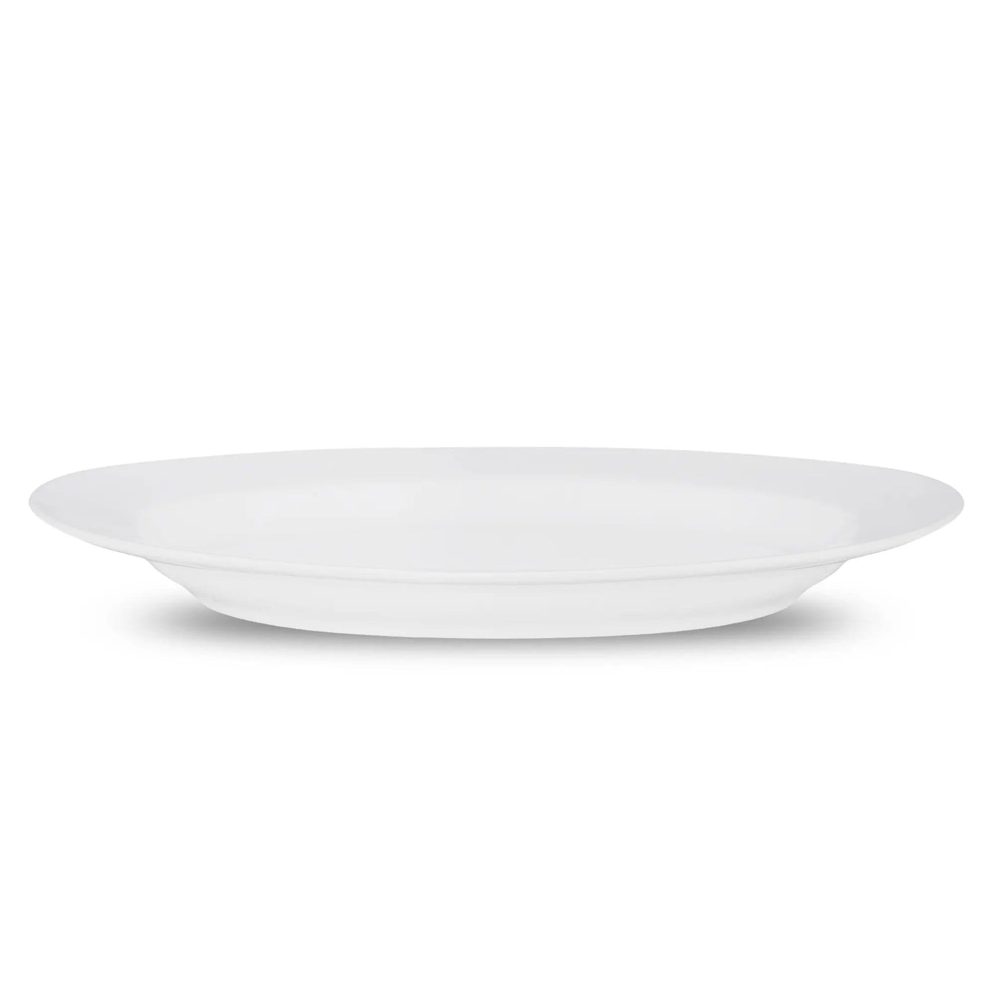 Furtino England Finesse 15"/36cm White Oval Porcelain Platter - HorecaStore