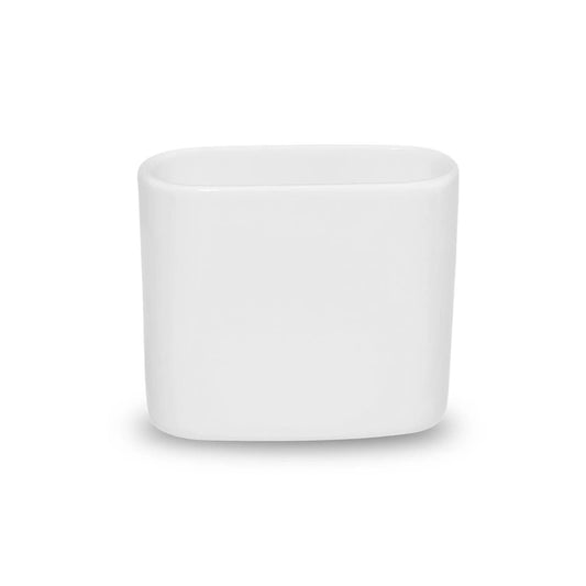 Furtino England Finesse White Rectangle Porcelain Sugar Holder - HorecaStore