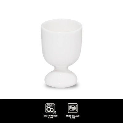 Furtino England Finesse White Round Porcelain Egg Cup - HorecaStore