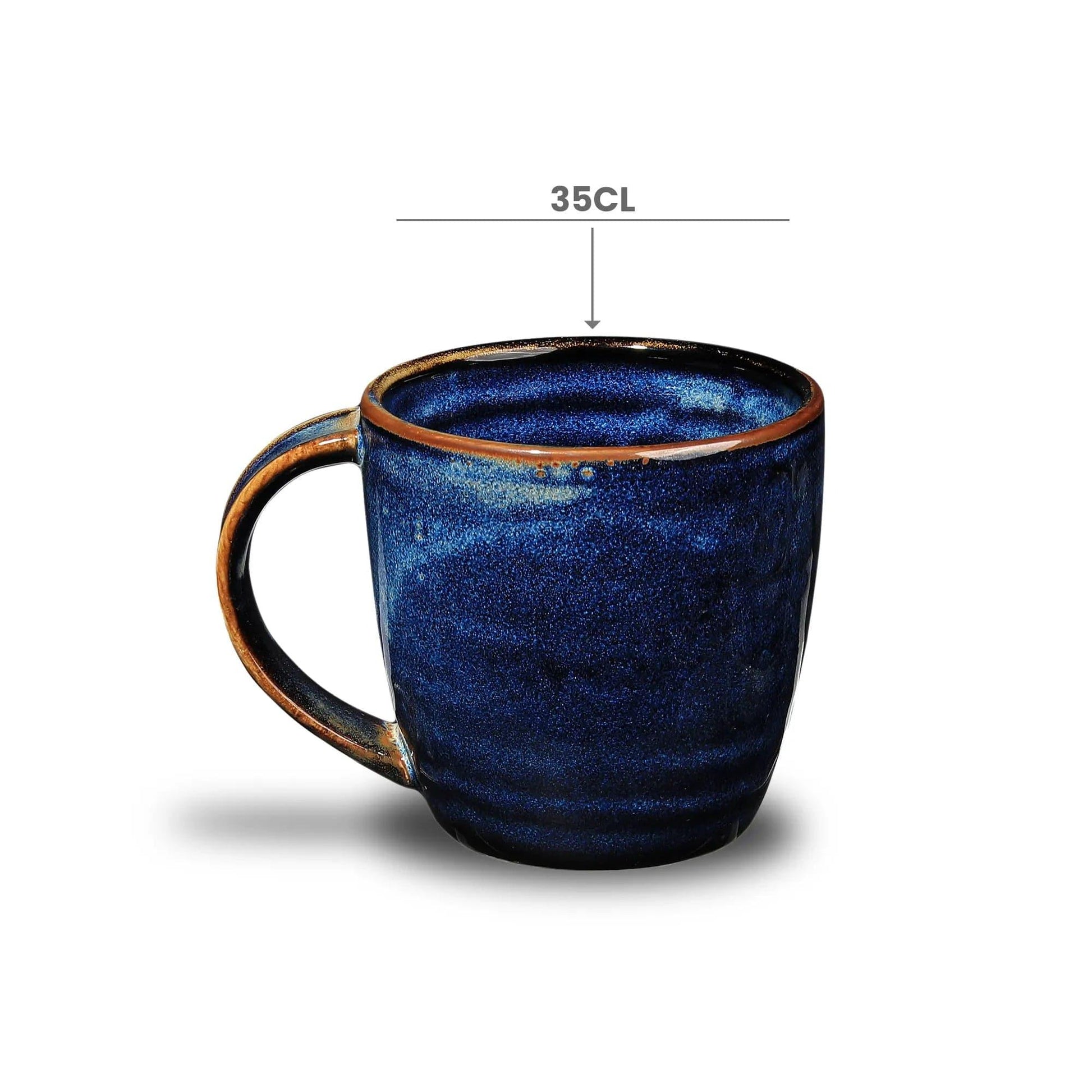 Furtino England Midnight Blue 35cl /12oz Porcelain Mug - HorecaStore