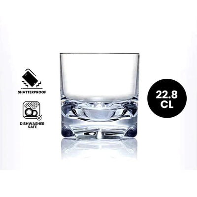 Furtino Polycarbonate Rock Glass, 22.8 cl, Pack of 6 - HorecaStore