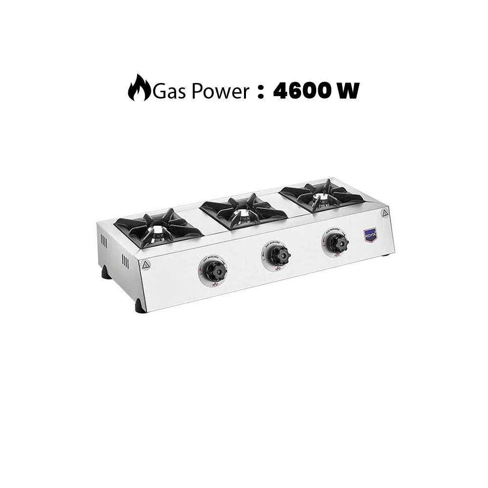 remta countertop 3 gas burner 4600 w