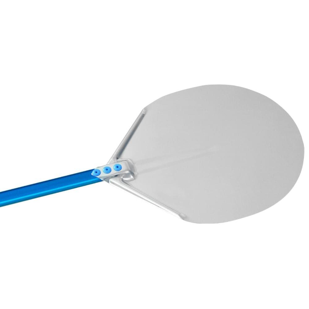 GI Metal AF-32R/120 Aluminium Pizza Peel 32 X 32 CM Oval Head with 120CM Handle - HorecaStore