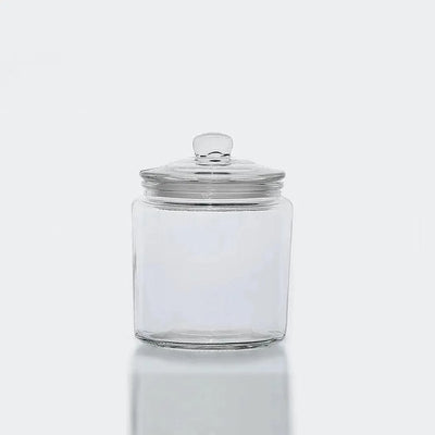 Glass Storage Container 0.9 L, BPA-Free, Non-toxic. Wide opening, Clear