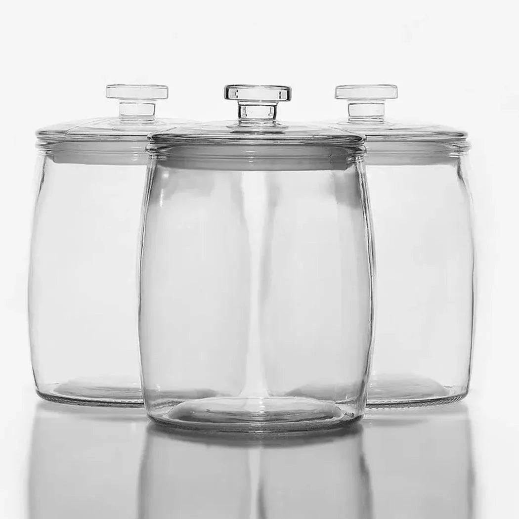 Glass Storage Container 4.0 L, BPA-Free, Non-toxic. Wide opening, Clear