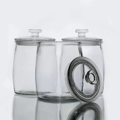 Glass Storage Container 4.0 L, BPA-Free, Non-toxic. Wide opening, Clear