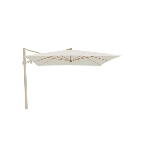 Gymkhana Calella Outdoor Side Pole Umbrella withouse Base, Wood Print/Beige, 300x300x260 cm