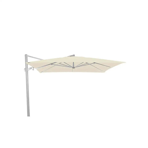 Gymkhana Calella Outdoor Side Pole Umbrella without Base, White/Beige, 300x300x260 cm