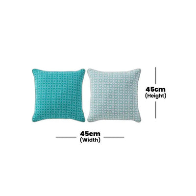 gymkhana-honeycomb-outdoor-decorative-cushion-cyan-white-45x45-cm