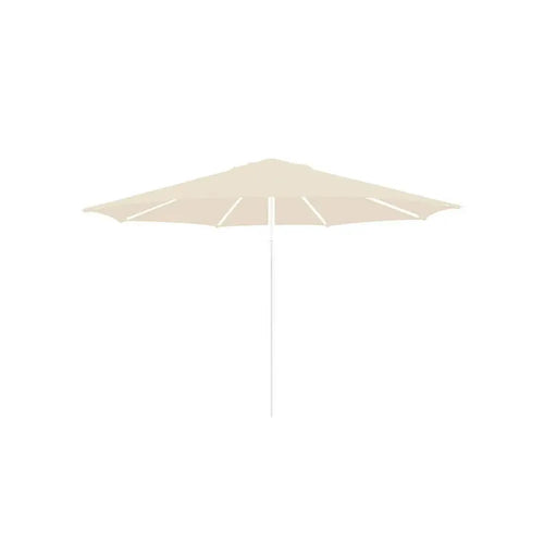 Gymkhana Malaga Outdoor Centre Pole Umbrella without Base, White/Beige, 300x257.8 cm