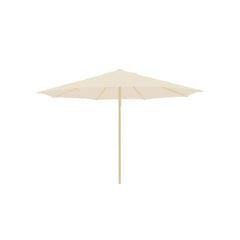 Gymkhana Malaga Outdoor Centre Pole Umbrella without Base, Wood Print/Beige, 300x257.8 cm