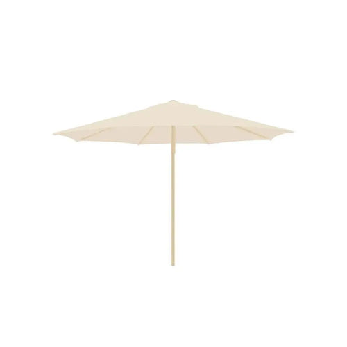 Gymkhana Malaga Outdoor Centre Pole Umbrella without Base, Wood Print/Beige, 300x257.8 cm