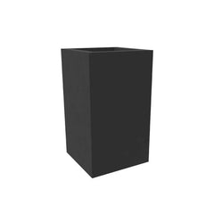 Gymkhana Outdoor High Cube Planter, Matt Black, 46x46x80 cm