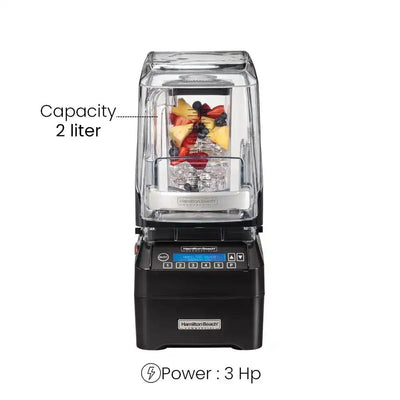 Hamilton Beach HBH755 Eclipse Blender Noise Reduces 2 Liters 1000W   HorecaStore