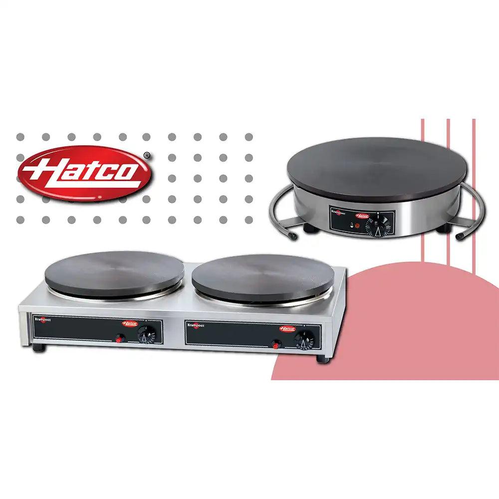 Hatco Corp Stainless Steel Professional Electric 3750W Crepe maker Cast Iron Plate, 50 X 48 X 20 cm   HorecaStore