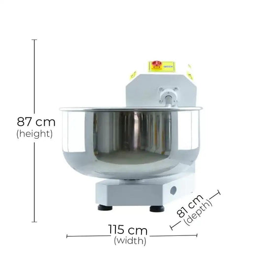 THS HHY-50T Dough Kneading Machine, Flour Capacity 50 kg 1.1 kW, 115 x 81 x 87 cm - HorecaStore