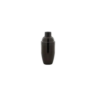 THS BAH1019 Gunmetal Black Powder Coated 3-Pieces Cocktail Shaker, 55cl