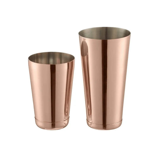 THS BAH1024 Mirror Finish Copper Plated Boston bar Shaker 2-Pieces, 60cl/80cl