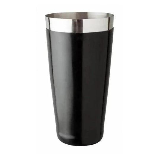 THS BAH1026 Vinyl Coated Boston Cocktail Shaker Black, 80cl