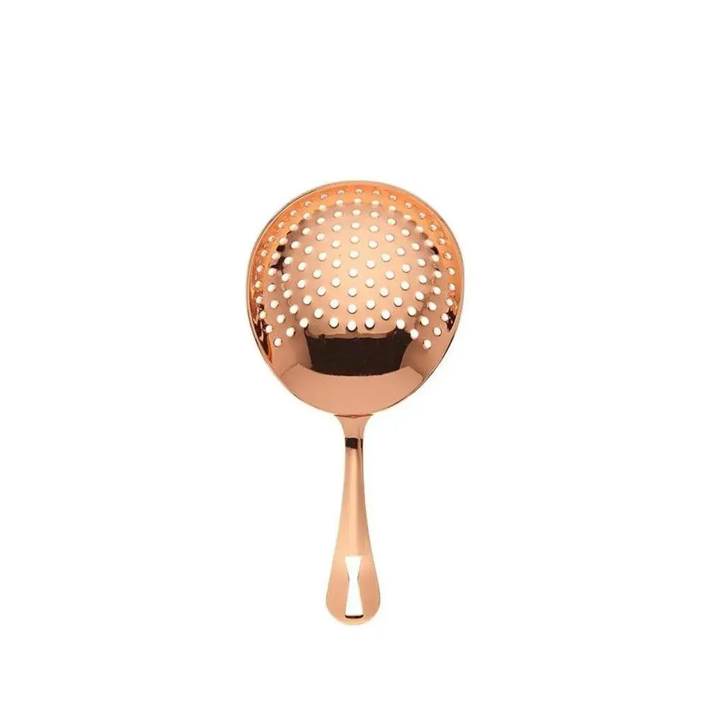 THS BAH1039 Copper Plated Julep Strainer For Cocktail Drinks