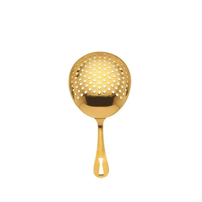 THS BAH1040 Gold Plated Julep Strainer For Cocktail Drinks