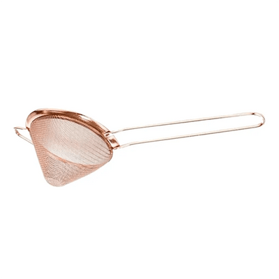 THS BAH1043 Copper Plated Conical Strainer With Bridge Handle 24cm - HorecaStore