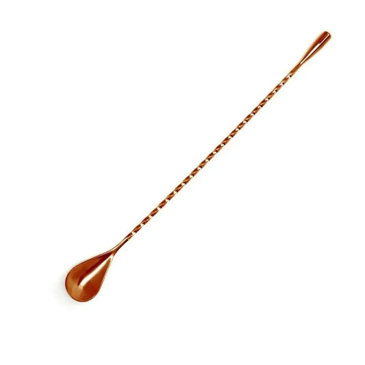 THS BAH1053 Gold Plated Teardrop Bar Spoon 11 Inches