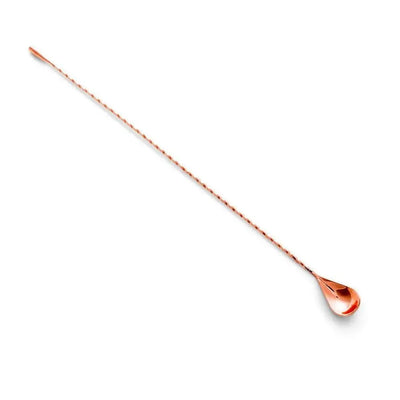 THS BAH1055 Copper Plated Teardrop Bar Spoon 18 Inches